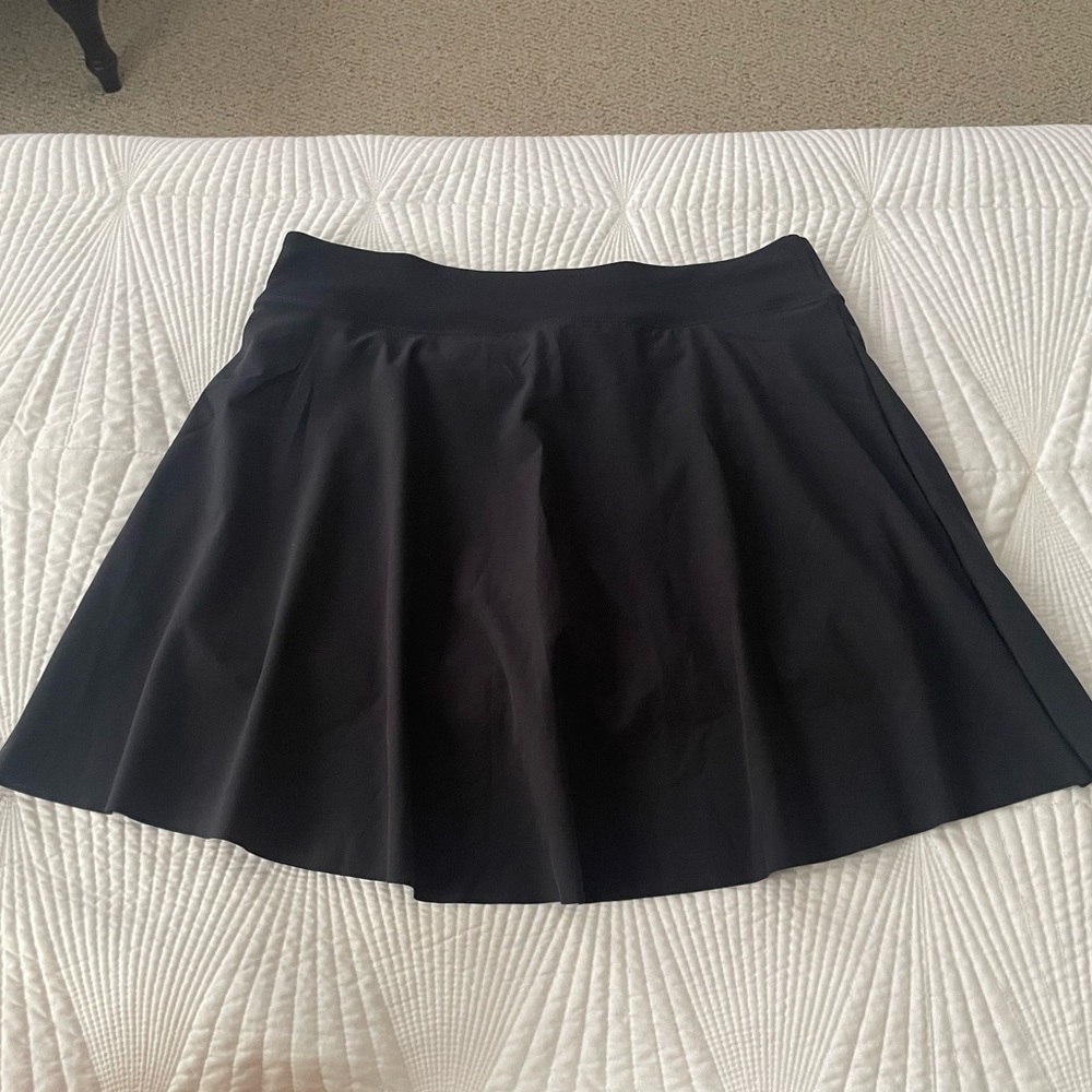 Nike Club Tennis Athletic Skirt Upf40 Size M Black - Picture 5 of 11